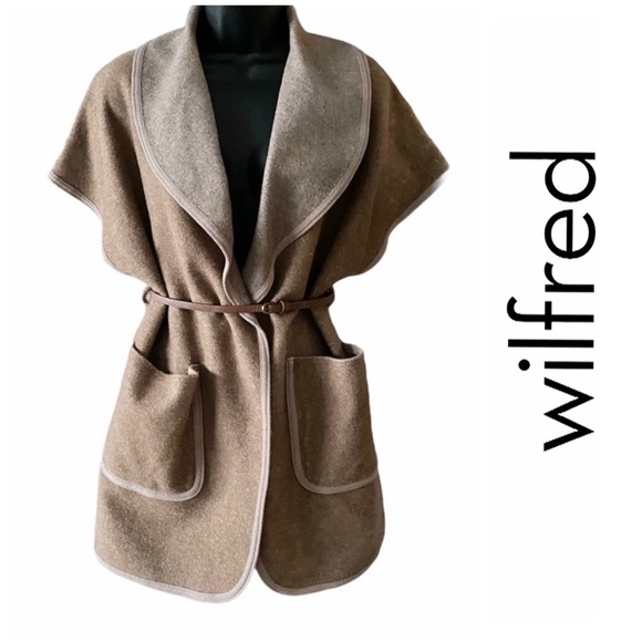 Wilfred Jackets & Blazers - Wilfred Free Wool Vest Capelet Cape Jacket Small